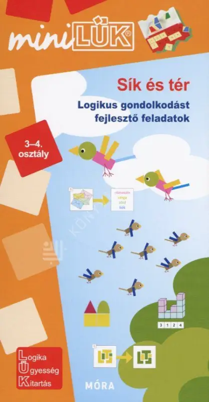 Biztonságos fizetés Sík és tér - Logikus gondolkodást fejlesztő feladatok - miniLÜK 3-4. osztály LDI 807